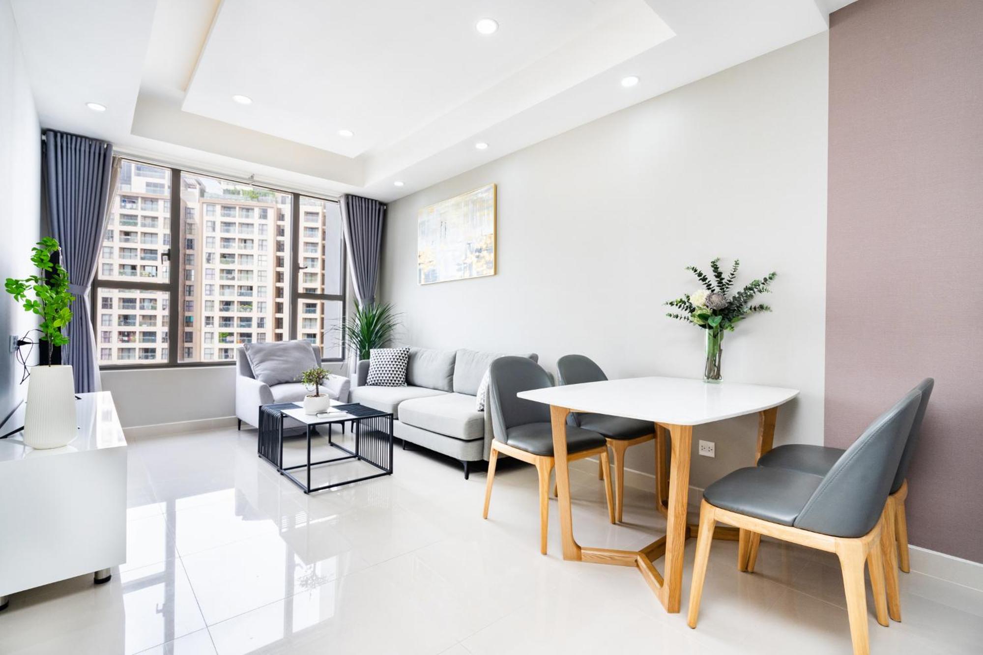Min' Apartment - Rivergate Residence Downtown Bui Vien - Free Pool โฮจิมินห์ซิตี้ ภายนอก รูปภาพ