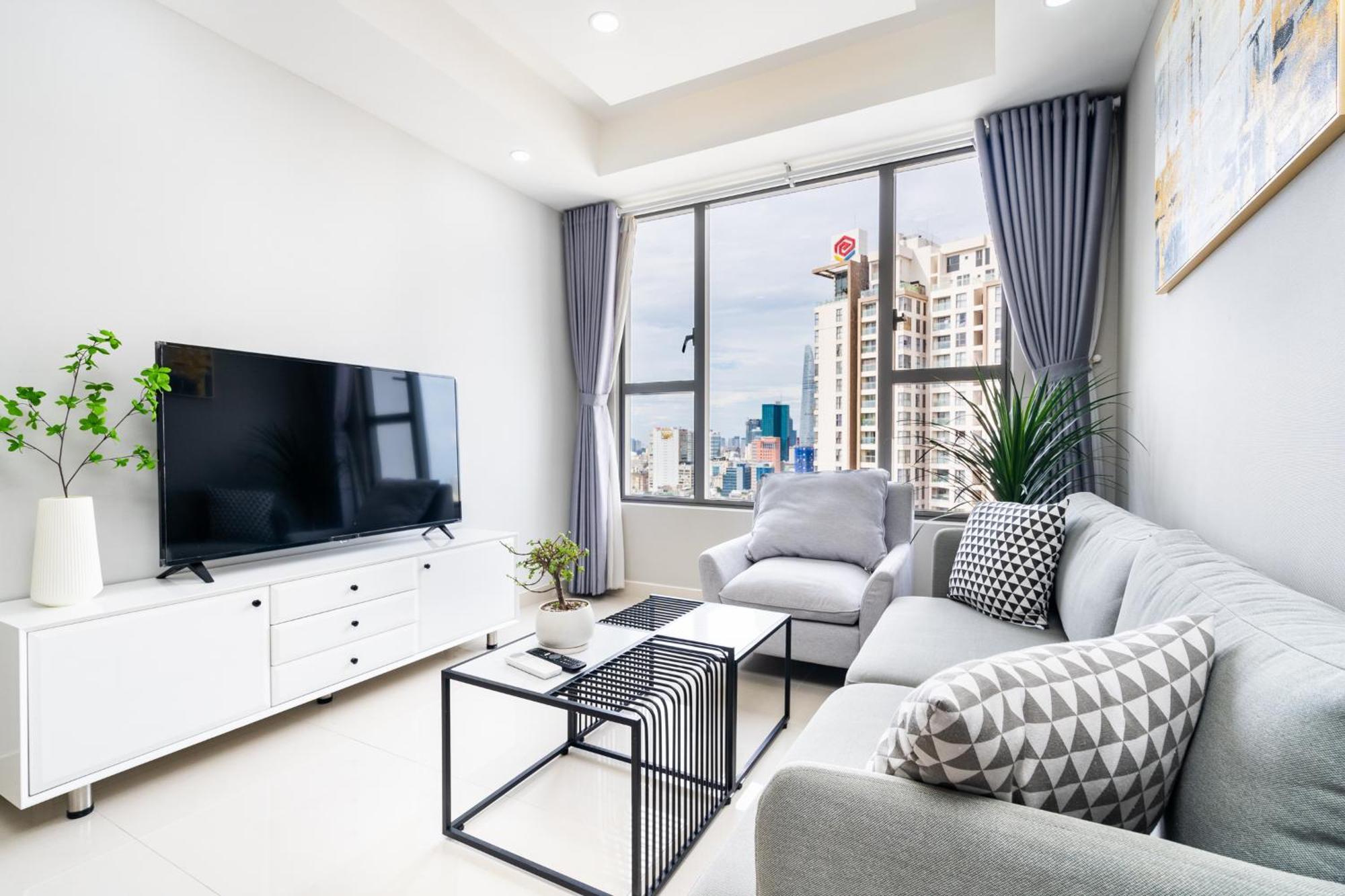 Min' Apartment - Rivergate Residence Downtown Bui Vien - Free Pool โฮจิมินห์ซิตี้ ภายนอก รูปภาพ