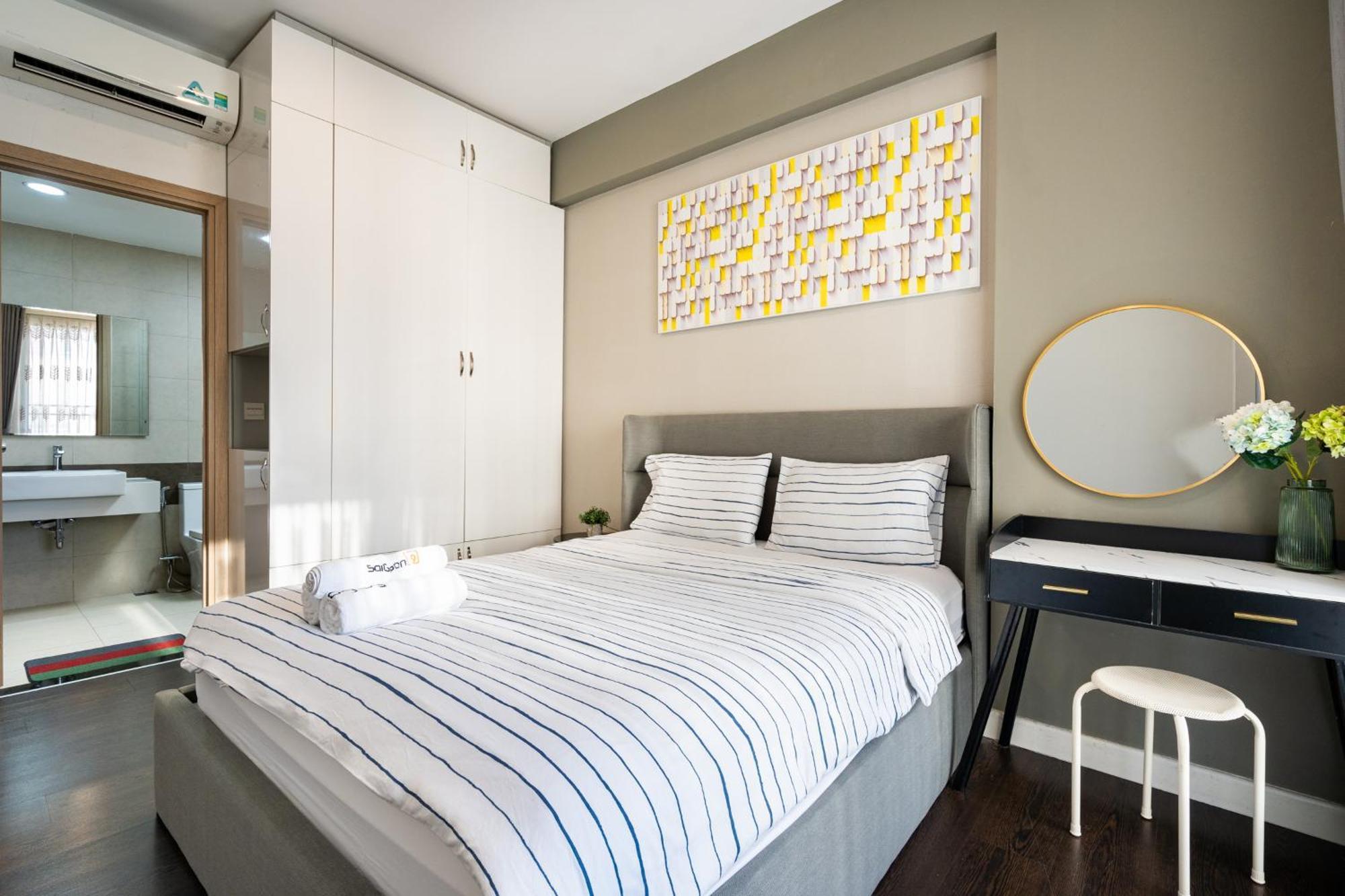 Min' Apartment - Rivergate Residence Downtown Bui Vien - Free Pool โฮจิมินห์ซิตี้ ภายนอก รูปภาพ